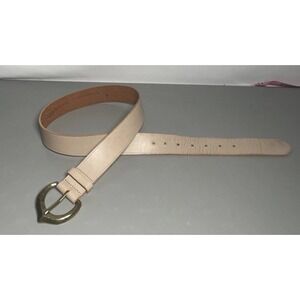 Anthropologie Women's Rose Blush Leather Belt Size S